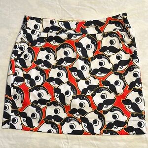 LOUDMOUTH rare Natty Boh Natural Bohemian Golf Skort US 4